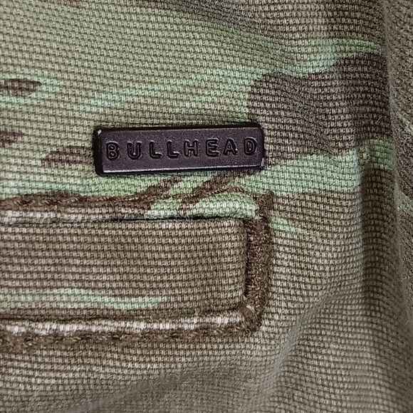 Bullhead Shorts Pull Elastic Waist drawstring Bermuda Printed Mens Size M - Picture 7 of 7